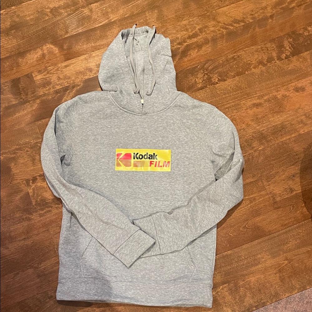 Kodak Gray Hoodie with Vibrant Logo